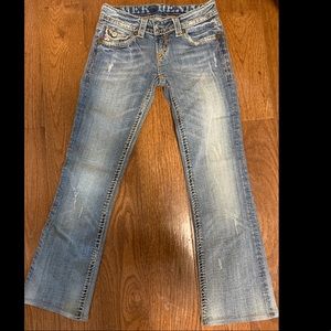 MEK TANGIER BOOTCUT JEANS WITH CONTRAST STITCHING